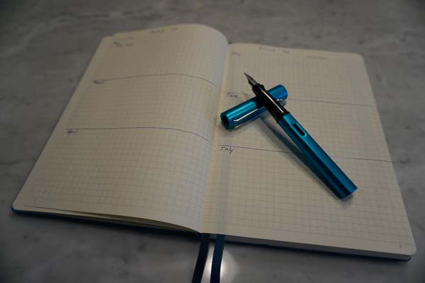 Leuchtturm1917 notebook and Lamy Al-Star fountain pen